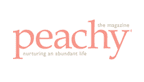 Peachy the Mag logo featuring Capizzi MD in Charlotte as a leader in beauty and aesthetics.