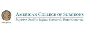 American College of Surgeons logo noting Dr. Peter Capizzi as a board-certified plastic surgeon.